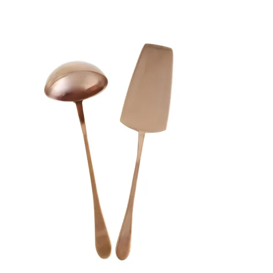 Juego De Anfitriona Knork De Acero Inoxidable Revestido De 2