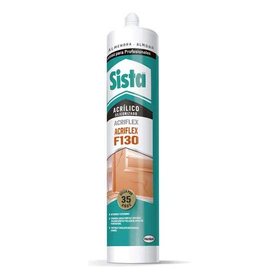 Sellador Grietas Paredes Silicon F130 Pintable Sista 300ml
