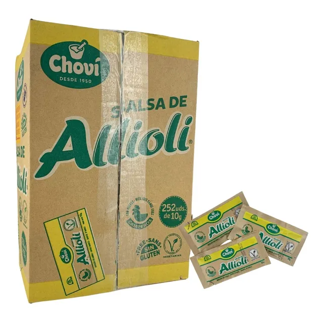 Salsa Alioli Sin Gluten Chovi Caja X 252 Sobres De 10g