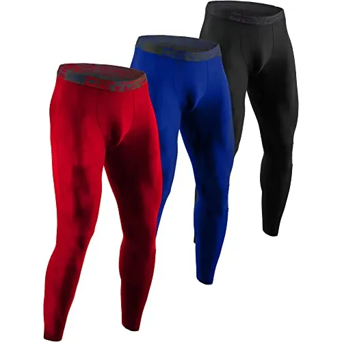 Devops 3 Pack De Hombres De Compresión Pantalones 1s7vs