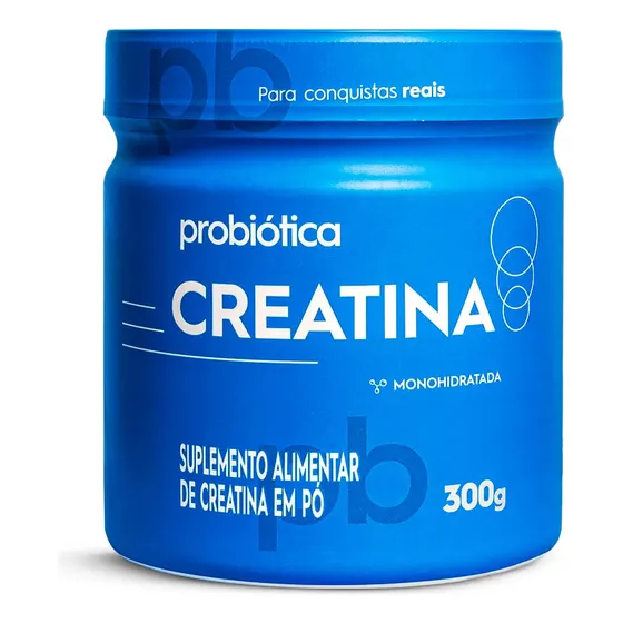 Creatina Probiótica Monohidratada 100% Pura 300g Sabor Neutro