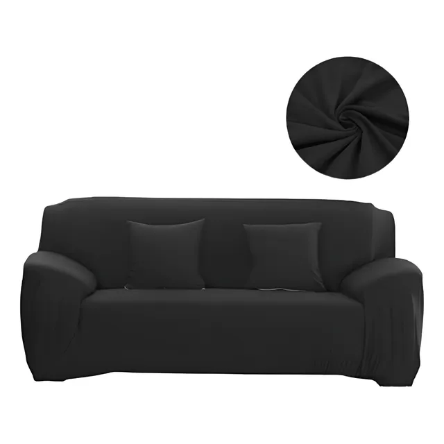 Funda Protectora De Mueble Lycra Set 3-2-1 Pzs Negro