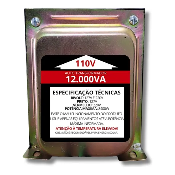 Autotransformador De Força 12000va Bivolt - Kitec