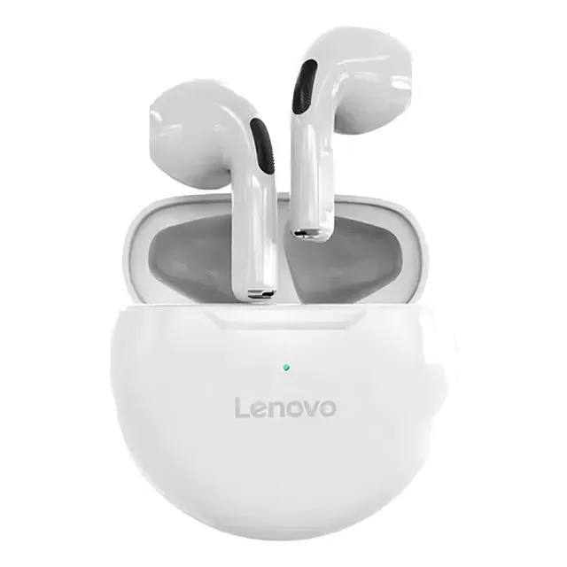 Audífonos Inalámbricos Lenovo Ht38 Earbuds Color Blanco