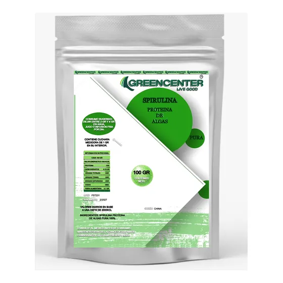 Spirulina Proteina De Algas Pura En Polvo X 150 Gr