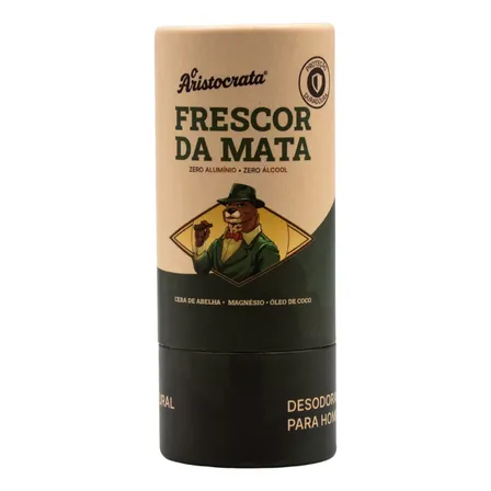 Desodorante Masculino Natural O Aristocrata Frescor Mata 50g Frescor Da Mata