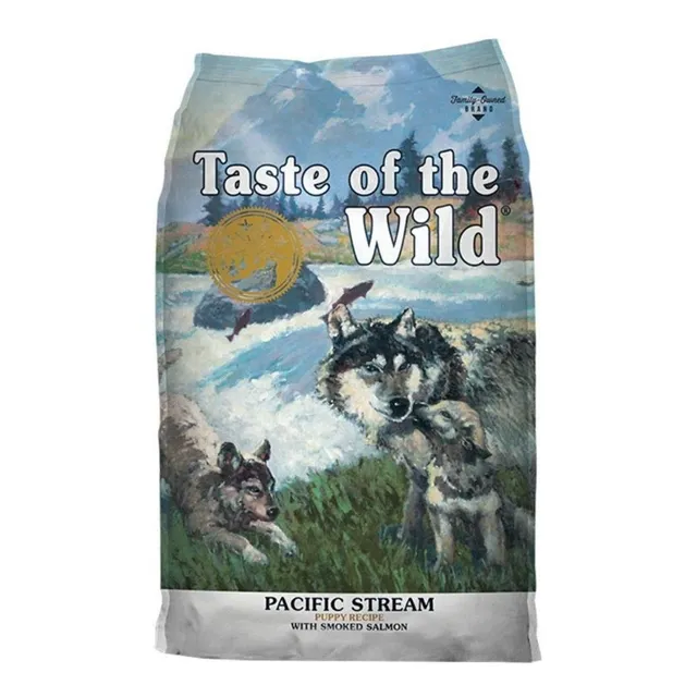 Alimento Taste of the Wild Pacific Stream Pacific Stream Puppy para perro cachorro de raza mediana sabor salmón ahumado de 5.6 kg