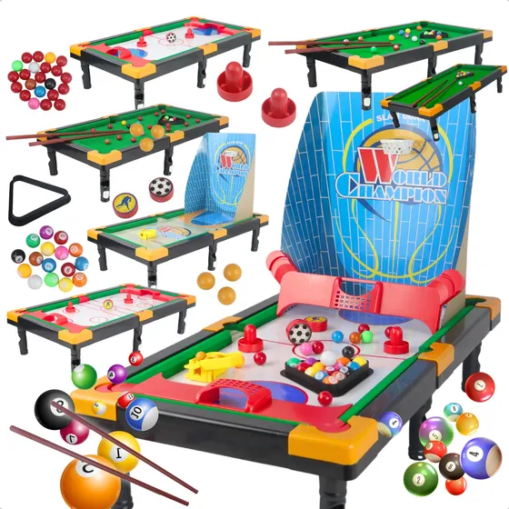 Mesa De Jogos Infantil 5 Em 1 Com 65 Peças Educativas