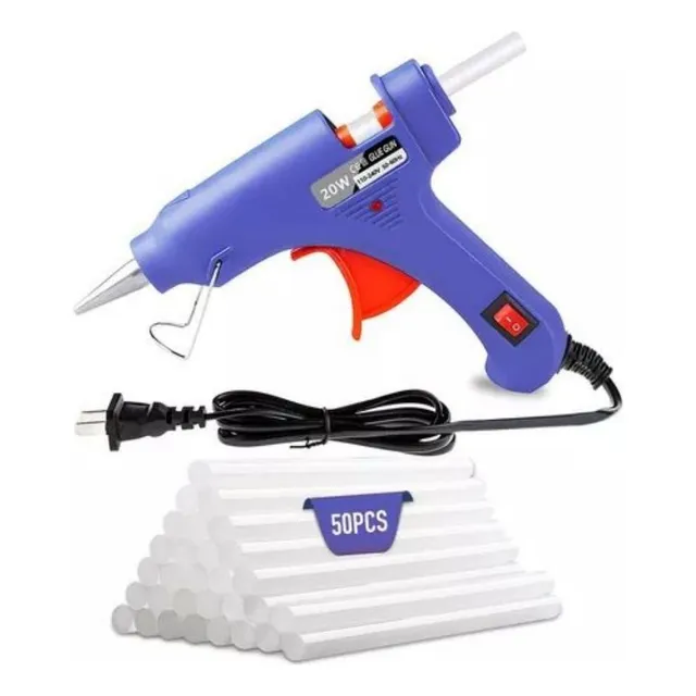 Pistola De Silicón Caliente Eléctrica Con Pegamento 50barra