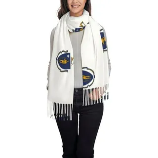 Bufanda De Invierno Con Bandera De Massachusetts - Regalo Na Bufanda De Invierno Con Bandera De Massachusetts - Regalo Na