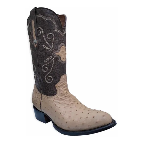 Bota Montana Original Vaquera Piel Avestruz De Primera 032 