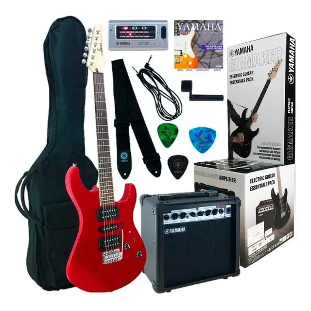 Paquete Guitarra Eléctrica Yamaha Gigmaker Roja Erg121gpiimr Color Rojo Orientación de la mano Diestro