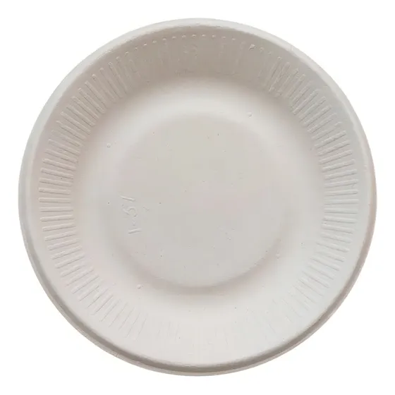 100 Platos Biodegradables  Compostable 6  Pastel Ecologico