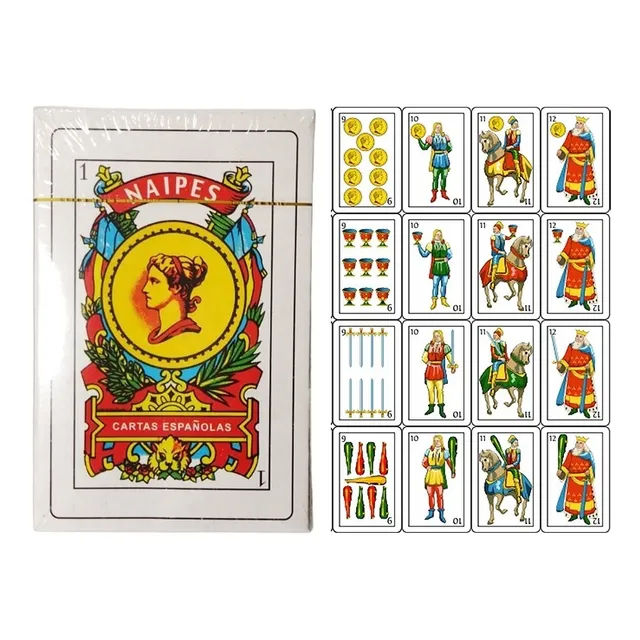 Naipes Españoles Baraja Mediana Cartas Apuestas Juego Mesa