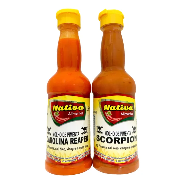 Kit Pimentas + Fortes Do Mundo - Carolina Reaper E Scorpion