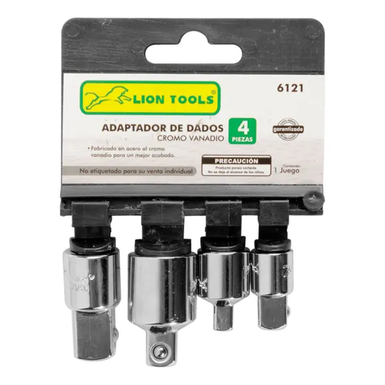 Jgo. De 4pz Adaptadores Y Reducciones P/dado 1/4 - 3/8 - 1/2