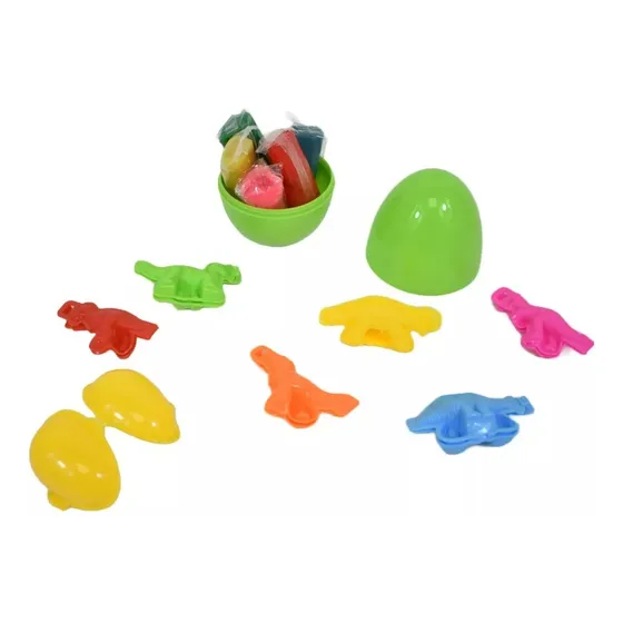 Juego Dinosaurio Con Masas Moldeables Plastilina Colores