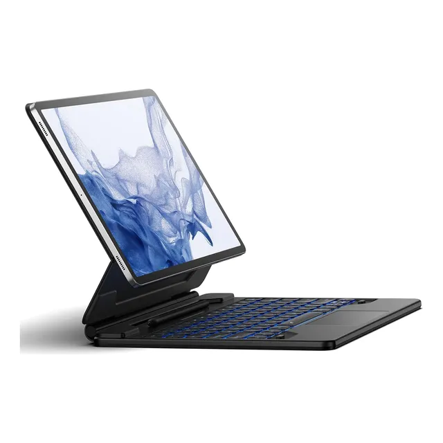 Funda Con Teclado Dexnor, Para Samsung Tab, 12.4'', Negro