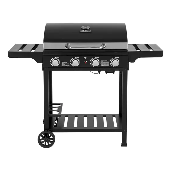 Asador A Gas 4 Quemadores Bandeja 129x104x57cm Plus Mr Beef