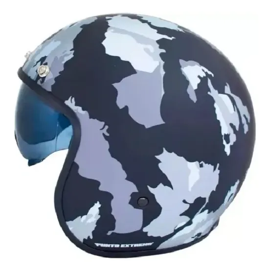Casco Punto Extremo Abierto War Negro Militar X581 6x