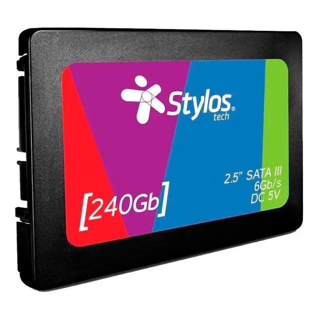Disco Duro Solido Stylos Ssd Sata Pc Laptop 240gb Interno Color Negro