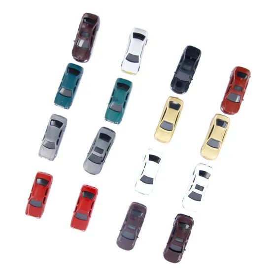 100pcs Pintó Coches Modelo Construcción De Tren Escala Ho
