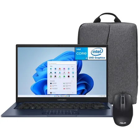 Laptop Asus Vivobook 14 Intel Core I5 1334u 16gb Ssd 512gb 14  Fhd Teclado Es...