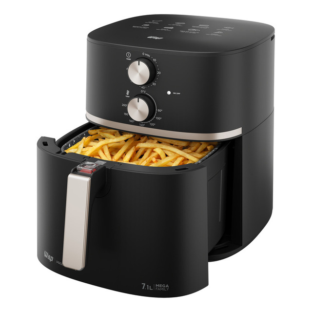 Fritadeira Elétrica Air Fryer Wap Mega Family 7,1 Antiaderente 1700w 127v Fritadeira Elétrica Air Fryer Wap Mega Family 7,1 Antiaderente 1700w 127v