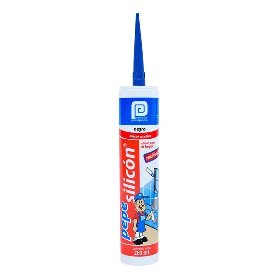 Silicon Pennsylvania Pepe 280ml Negro, Blanco, Transparente Color Negro