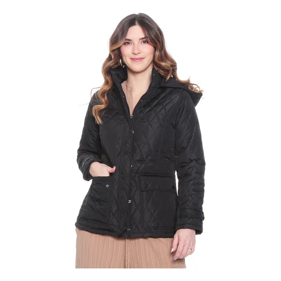 Parka Wados Manga Larga Con Capucha Y Bolsillos