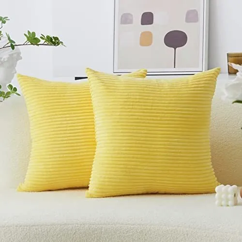 Casa Brillante Amarillo Euro Almohada Shams 60x60 Cm Z49y7