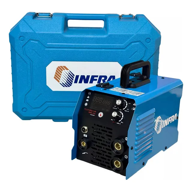 Soldadora Microalambre 3 En 1 Mig+mma+tig Inverter 200a Azul
