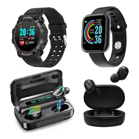 Combo 4 Smart Fd68 D20 + Auriculares Inalámbricos F9 A6s Combo 4 Smart Fd68 D20 + Auriculares Inalámbricos F9 A6s