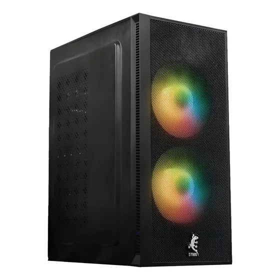 Case Strig Squamata Itx 2fan+controlador+control+molex