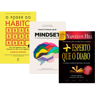 Kit O Poder Do Hábito + Mindset + Mais Esperto Que O Diabo Kit O Poder Do Hábito + Mindset + Mais Esperto Que O Diabo
