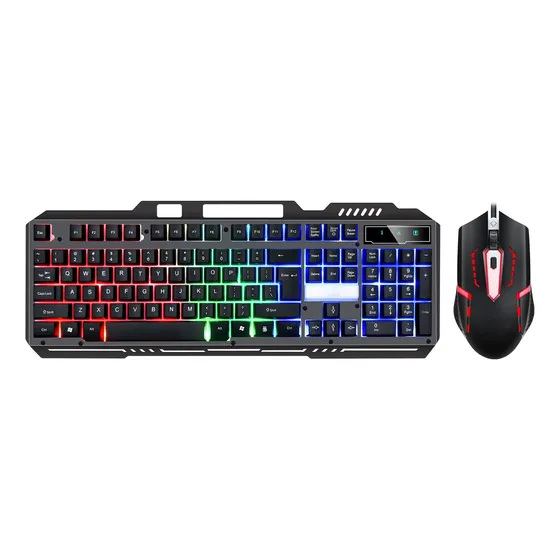 Combo Teclado Y Mouse Usb Gamer Iluminado Cadeve
