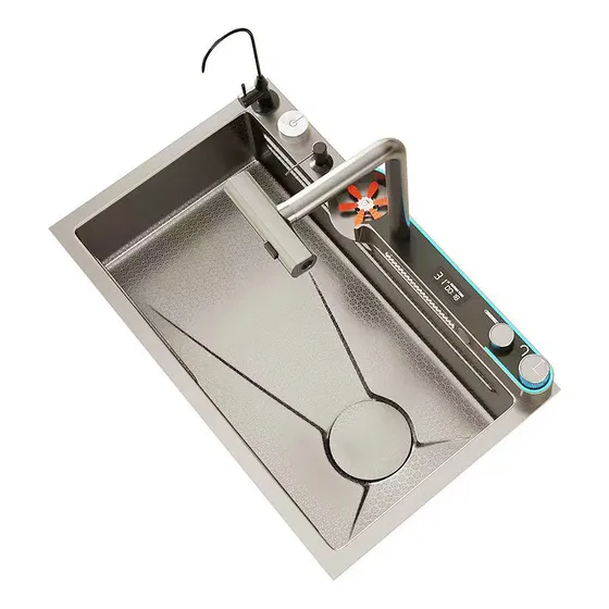 Fregadero Multifuncional Pioggia Una Tina Brush Diamante