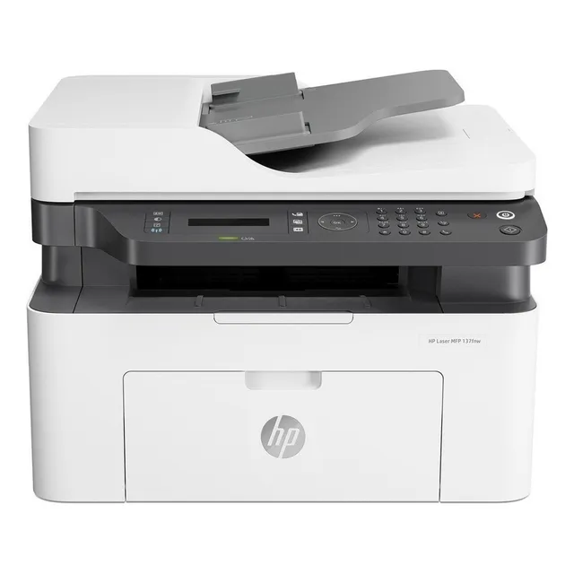 Impresora Multifuncional HP Laser 137fnw, Impresión, Copia, Escaneado, Fax