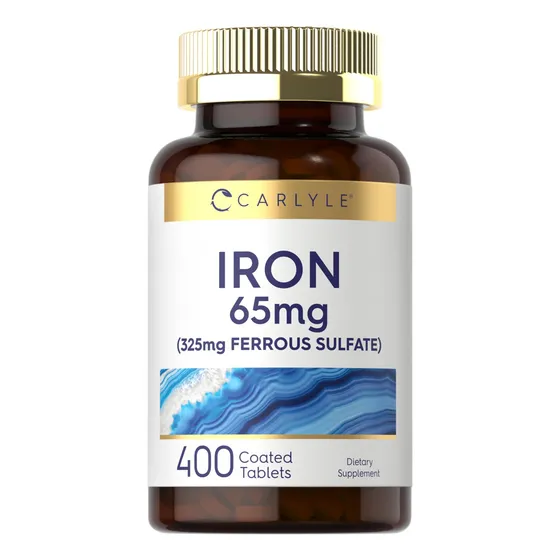 Suplemento Carlyle: Sulfato Ferroso De Hierro, 65 Mg, 400 Ta