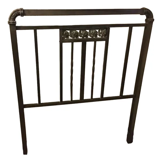 Respaldo Cama De Bronce 1 Plaza