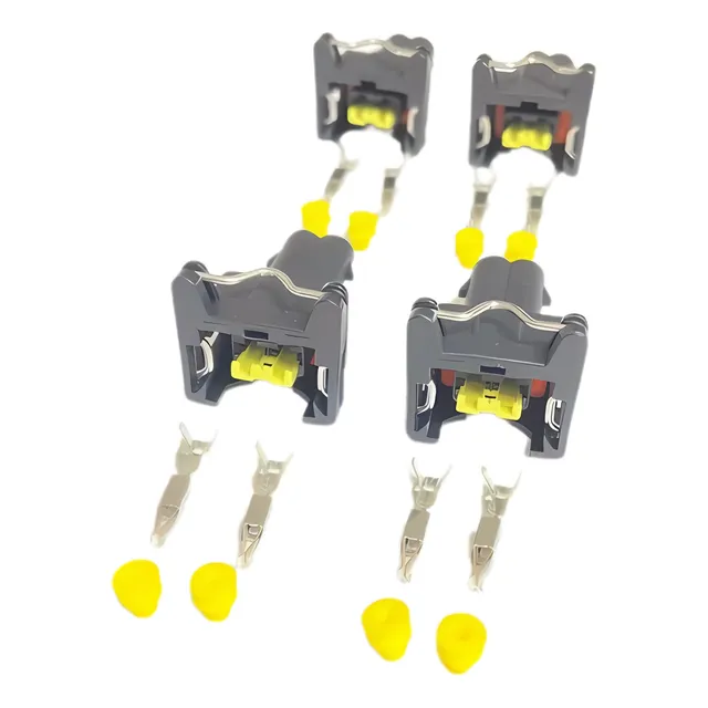 Kit 04 Conector Bico Injetor 2 Vias Universal Fueltech