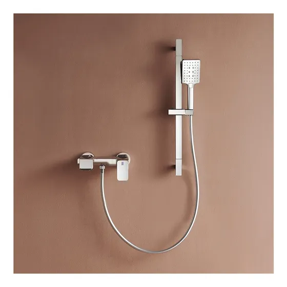 Tococo Grifo Bañera Baño Gris Cromado Juego Mezclador Ducha