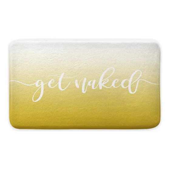 Kxo Alfombra Baño Amarillo Limon Antideslizante Degradado 31