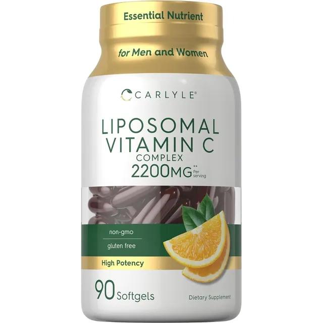 Suplemento liposomal de vitamina C Carlyle, 90 cápsulas, sabor sin sabor