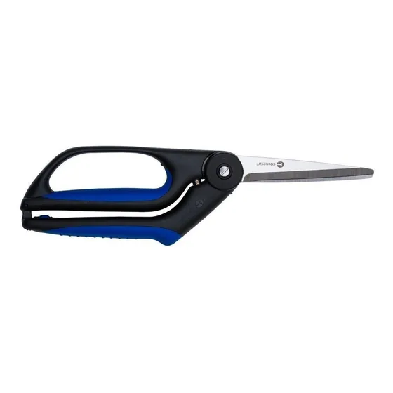 Tijera Anatomica Modista Marca Corneta De 10 Pulgadas Color Azul