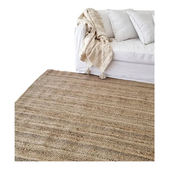 Alfombra 100% Yute Natural Trenzado - 120x70 - No Pincha