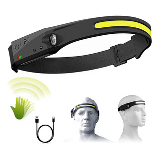 Lampara Diadema Cabeza Casco Con Sensor Recargable Lampara Diadema Cabeza Casco Con Sensor Recargable