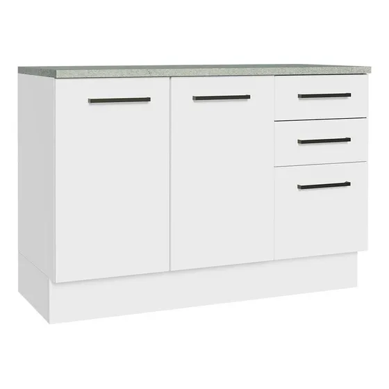 Gabinete Bajo Cocina Madesa Agata Con Encimera Color Blanco