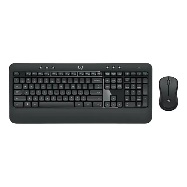 Kit de teclado y mouse inalámbrico Logitech MK540 Español España de color negro