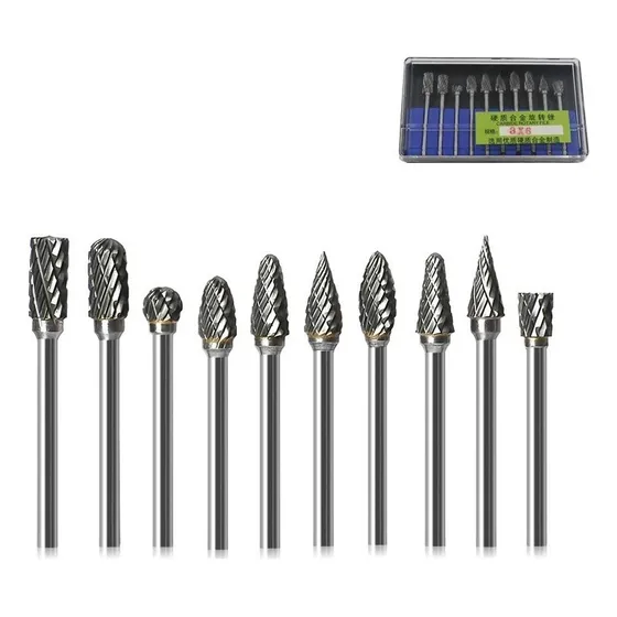 10 Fresa Lima Rotativa Metal Duro Escarear Madeira Aço Ferro